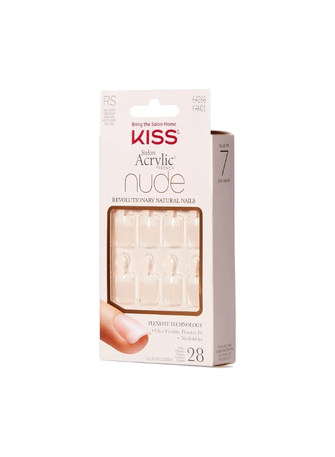 KISS Nalis Salon Acrylic Nude 28 (RS) - Image 1